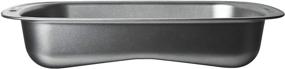 img 1 attached to Улучшенная скороварка Goodcook Quick Roaster Pan с замковой решеткой, резервуарами для сбора сока для простого, безопасного и быстрого заливания, 17x12x3 дюйма, серый