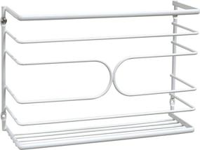 img 2 attached to 🔍 Efficiently Organize Your Kitchen Wraps with the DecoBros Wall Door Mount Organizer Rack in White