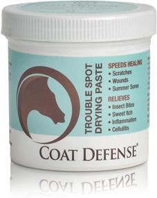 img 4 attached to 🐎 COAT DEFENSE Trouble Spot Drying Paste for Horses - 24 Oz: Natural Equine Wound Care for Effective Relief from Scratches, Sweet Itch, Summer Sores, and More