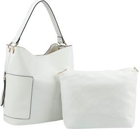 img 4 attached to Кожаные модные сумки и кошельки для хобо "Handbag Republic