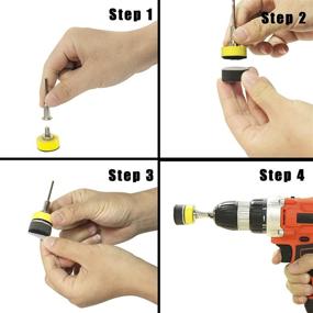 img 2 attached to 🛠️ 240-Pack 1 Inch Sanding Discs by CARL COOPER - Includes 1/8” Shank, Sticker Backing Pad, and Soft Foam Buffering Pad - Range from 60 to 2000 Grits - Ideal for Wood, Metal, Mirror, Jewelry, and Car Grinding Abrasive Sandpaper