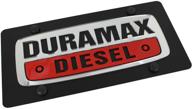 duramax diesel carbon stainless license logo