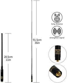 img 1 attached to TWAYRDIO High Gain Radio Antenna: 144/430MHz SMA Female Replacement for Baofeng UV-5R GT-3 UV-5RA UV-5RB UV-5RC UV-5RD UV-5RE BF-F8HP UV-82