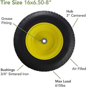 img 2 attached to 🚜 MARASTAR 21456 Front Tire Assembly: High-Quality Replacement for John Deere Riding Mowers
