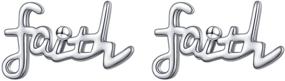 img 4 attached to 🏻 Sacred 925 Sterling Silver Infinity Love of God Cross Dangle Earrings for Women – Religious Faith Gift