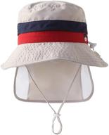 sunarra kids sun hats - upf 50+ uv protection with neck flap, mesh bucket hat, and wide brim for summer logo