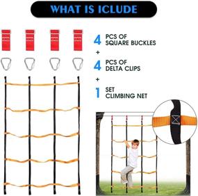 img 2 attached to 🧗 Odoland 3-in-1 Climbing Equipment Attachment - 9Ft x 6Ft