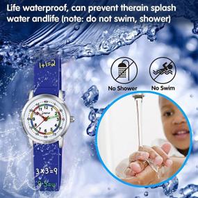 img 2 attached to Venhoo Kids Watches – Cute Cartoon Waterproof Silicone Children Toddler Wrist Watch for Girls Boys (Ages 3-10) Little Child