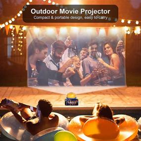 img 2 attached to 📽️ Portable Mini Video Projector for Kids' Home Theater - Optimized for USB, Smart Phone, iPhone, Laptop, SD Cards - Ideal Tech Gadgets Electronics Gift for Kids - VP207