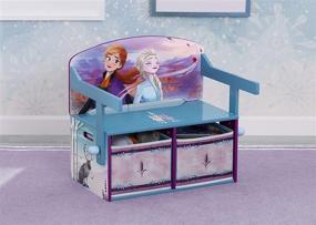 img 3 attached to 👧 Disney Frozen II Delta Children Convertible Activity Bench for Kids