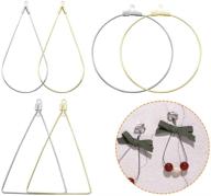 💍 72pcs beading hoop earrings bulk set - round, teardrop, and triangle shapes for diy craft jewelry making - high-quality jewelry finding supplies logo