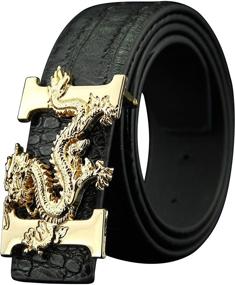 img 4 attached to Stylish ALAKA Alligator Pattern Leather Men's Accessories: A Perfect Blend of Sophistication and Style