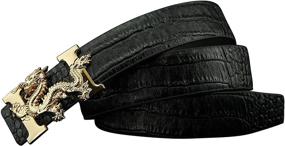 img 1 attached to Stylish ALAKA Alligator Pattern Leather Men's Accessories: A Perfect Blend of Sophistication and Style