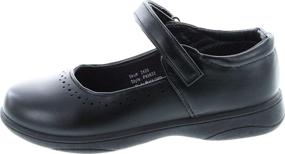 img 3 attached to Petalia Girls' School Shoes - Stylish Flats for Girls' Uniforms