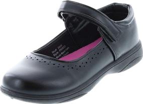img 4 attached to Petalia Girls' School Shoes - Stylish Flats for Girls' Uniforms