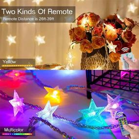 img 3 attached to 🌟 55 FT 100 LED Battery Operated Christmas Star String Lights - USB Plug-in, 10 Modes Colors Changing, IP65 Waterproof for Outdoor & Indoor Bedroom New Year Party Home Decor - Twinkle Fairy Star Light