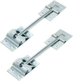 img 4 attached to 🚪 QWORK 2Pcs 6" All Metal T-Style Door Holder: Top-notch Entry Door Catches for RV Trailer Camper's Exterior Door, with Secure Hold Hook and Screws