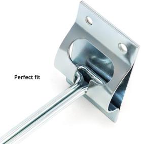 img 1 attached to 🚪 QWORK 2Pcs 6" All Metal T-Style Door Holder: Top-notch Entry Door Catches for RV Trailer Camper's Exterior Door, with Secure Hold Hook and Screws