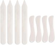 🔥 versatile 8 pcs bone folder tool set – perfect for paper crafts, card making, book-binding, and office supplies – diy handmade leather burnishing kit for crafting enthusiasts logo