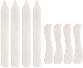 img 1 attached to 🔥 Versatile 8 PCS Bone Folder Tool Set – Perfect for Paper Crafts, Card Making, Book-Binding, and Office Supplies – DIY Handmade Leather Burnishing Kit for Crafting Enthusiasts