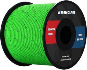 img 3 attached to WEREWOLVES Reflective 550 Paracord - Durable Nylon Rope Roller for Camping & Outdoor Activities