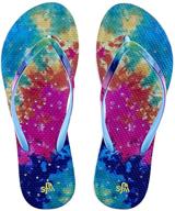 women's athletic shower sandals – showaflops with antimicrobial properties logo