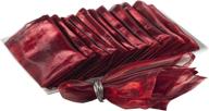 🍷 burgundy organza napkins - elegant 20 inch decorative accessory logo