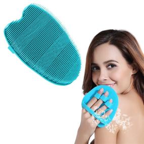 img 4 attached to 🚿 HieerBus Silicone Body Scrubber: Exfoliating Wet and Dry Brushing Shower Scrubber for Sensitive and All Types of Skin