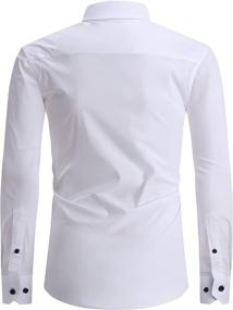 img 3 attached to SAMERM Regular Sleeve Button Solid2 White Outdoor Recreation