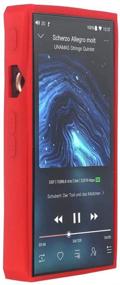 img 4 attached to 📱 Red Soft Silicone Protective Cover Skin for FiiO M11 Pro/FiiO M11, Anti-Scratch Shockproof Case by Zshion