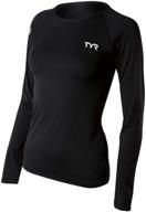 tyr sport womens sleeve turquoise logo