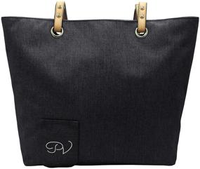 img 3 attached to PortoVino City Tote Black Fashionable