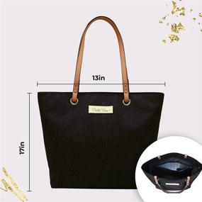 img 2 attached to PortoVino City Tote Black Fashionable