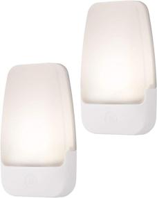 img 4 attached to 🌙 GE LED Night Light 2 Pack: Plug-in Dusk to Dawn Sensor, Warm White, UL-Certified, Energy Efficient Nightlight for Bedroom, Bathroom, Nursery, Hallway, Kitchen - Model 30966