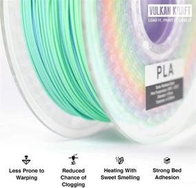 img 2 attached to 🌈 Vibrant Rainbow PLA Filament for Optimal 3D Printing by Vulkankraft