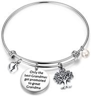 fustmw baby reveal gift for new grandma - bracelet for promoted great grandma - baby announcement gift logo