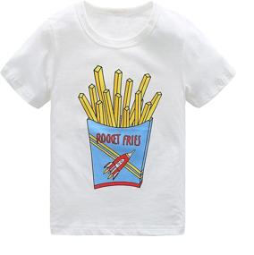 img 4 attached to 👕 Cotton Graphic T Shirts for Boys - HowJoJo Boys' Clothing Tops, Tees, & Shirts