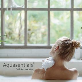 img 1 attached to 🛀 Сетчатый мочалка для ванны Aquasentials (4 штуки) (Мульти-цвета): Изысканная пена и освежающее ощущение