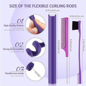 img 3 attached to Pieces Flexible Curling Roller Rollers Hair Care