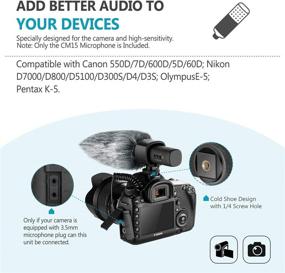 img 1 attached to 🎙️ Neewer CM15 Камерный микрофон для интервью совместим с камерами Nikon/Canon/Sony/Panasonic/DV камкордерами - 3,5 мм штекер, электронический уни-дирекциональный конденсаторный микрофон (НЕ для смартфонов)