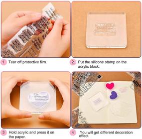 img 2 attached to 🖌️ 10-Piece Theme Clear Stamps Set - Silicone Stamp Cards for Scrapbooking, DIY Card Making, Embossing, Album Decoration, and Crafting Projects