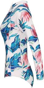 img 2 attached to 🌊 YUNAR Zip-up Women's Wetsuit: Long Sleeve High Neck Rash Guard Shirt, Monokini One Piece Swimsuit