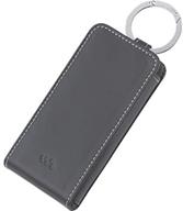 📱 black leather case for sony walkman nwz-a800 series video mp3 player - sony ckl-nwa800 logo