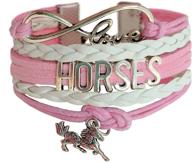 🐴 horse gift for girls: delightful gift wrapped horse bracelet with infinity charm - perfect horse jewelry for pony loving teens. ideal birthday gift for girls who adore horses! logo