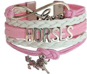 img 4 attached to 🐴 Horse Gift for Girls: Delightful Gift Wrapped Horse Bracelet with Infinity Charm - Perfect Horse Jewelry for Pony Loving Teens. Ideal Birthday Gift for Girls who Adore Horses!