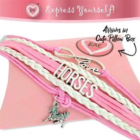 img 3 attached to 🐴 Horse Gift for Girls: Delightful Gift Wrapped Horse Bracelet with Infinity Charm - Perfect Horse Jewelry for Pony Loving Teens. Ideal Birthday Gift for Girls who Adore Horses!