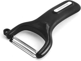 img 2 attached to 🔪 Farberware Y-Shaped Vegetable Peeler, Professional Kitchen Tool in Black