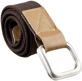 img 2 attached to Moonsix Canvas Belts Casual Webbing