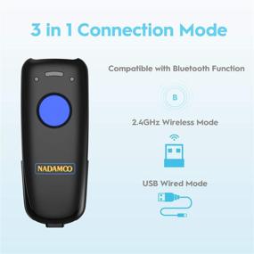img 3 attached to 📱 Efficient NADAMOO Wireless Barcode Scanner with Bluetooth & Charging Dock - Ideal for Inventory Management, Compatible with Tablet, iPhone, iPad, Android & iOS