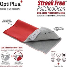 img 3 attached to OptiPlus Streak-Free Glasses Cleaner: All-Natural Lens Cleaning Spray with Dual-Purpose Microfiber Cloth